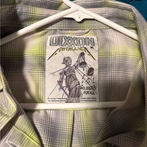 DIXXON Gray and Yellow Button Down Shirt